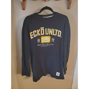 Ecko Unlimited Black and Yellow Long Sleeve Tee
